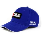 Cheap Black Men Baseball Cap with Blue brim