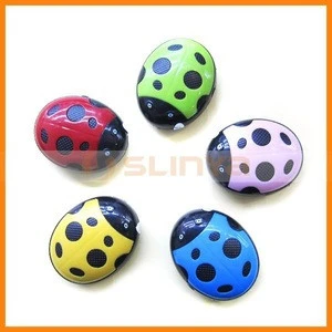 Cheap Cute Mini Animal Lady Beetle MP3 Music Player for Girls