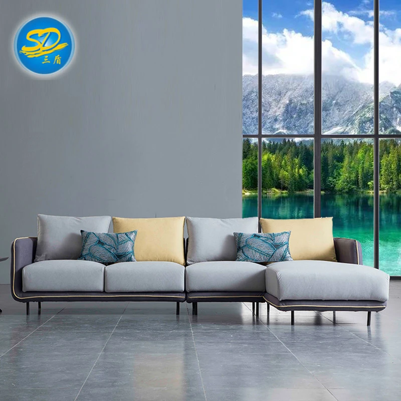 Cheap Popular Simple Design Comfy Sofa Chair Living Room Fabric Furniture Sofa Set