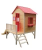 Cheap prefab houses In the garden Can storage with a slide wooden playhouse