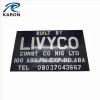 cheap quality metal license plate with embossed logo