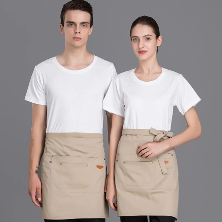 Cheap Waiter Uniform Set Breathable Restaurant Uniform Shirt Custom Logo Restaurant Uniform