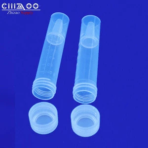 Chemical experiment consumables 7ml Cryovial Tube with Screw Tip bottom