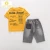 Import Children Boys Formal Wear 2 Piece Set Yellow T-Shirt Jeans Short Sleeve Little Boy Tracksuit Suit With Shorts from China