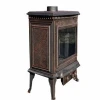 China factory direct hot selling cast iron wood burning stove with bronze color BSC324-1