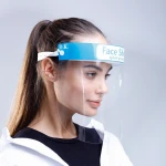China manufacture Transparent Disposable Plastic Protective Face Shield Double-sided Anti-fog  Medical Visor