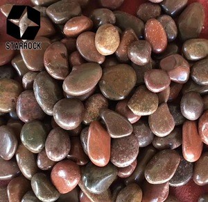 China polished pebble stone red river  cobble stone