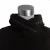 Import China Wholesale Supplier Plain Black Solid Stand Collar 100 Cotton Black Fashion Cotton Athletic Cargo Hoodie Logo Streetwear from China