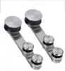 Chinese factory manufacture shower room frameless glass sliding door hardware accessories