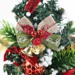 Christmas mini bows for crafts for present tiny bows with bells ornament christmas tree wreaths hanging decor