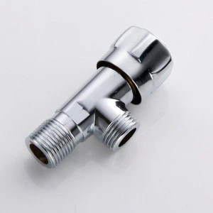 Chrome Plate Wall Mounted Sanitary Accessories 1/2 Inch 90 Degree toilet Angle Valve