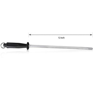 Classic Steel Knife Sharpening Rod- Professional Honing Steel for Master Chef