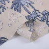 Classical coconut tree linen clothing printing 100% pure linen fabric