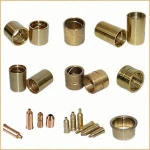 cnc automatic lathe machine precise customized machining bushing with drilling holes black zinc coating steel insert bush