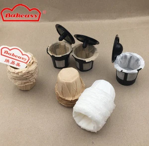 Coffee capsule cup k cup natural color filter disposable paper coffee filter