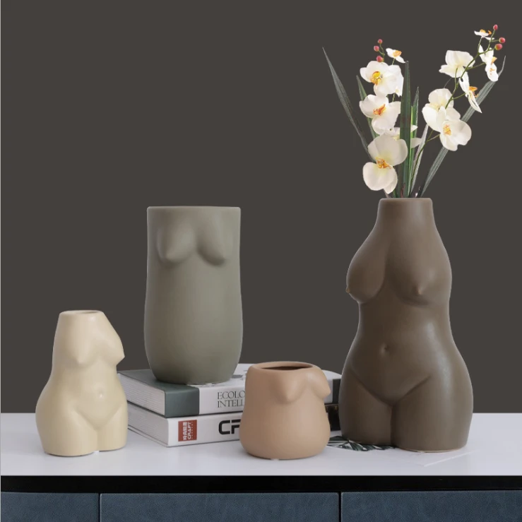 color body vase nordic ceramic flower vase