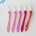 Colorful foldable eyebrow razor makeup tools eyebrow trimmer