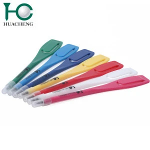 Colorful plastic golf pencil with logo printing