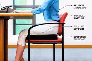 Comfort Seat Cushion Non Slip Orthopedic Memory Foam Coccyx Cushion for Tailbone Pain