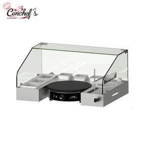 Commercial crepe maker machine ,crepe machine for sale with serving station counter top