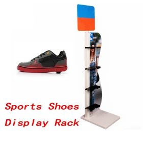 Commercial Retail Store 4 layer sports shoe display stand running shoe rack casual basketball shoes display rack