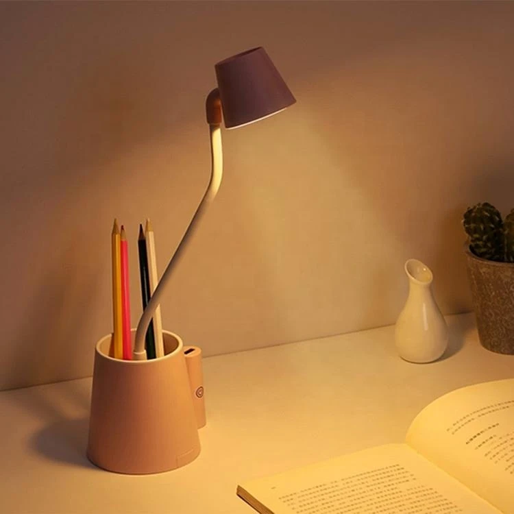Contemporary led cute study table lamp/desk lamp/small table battery powered led table light