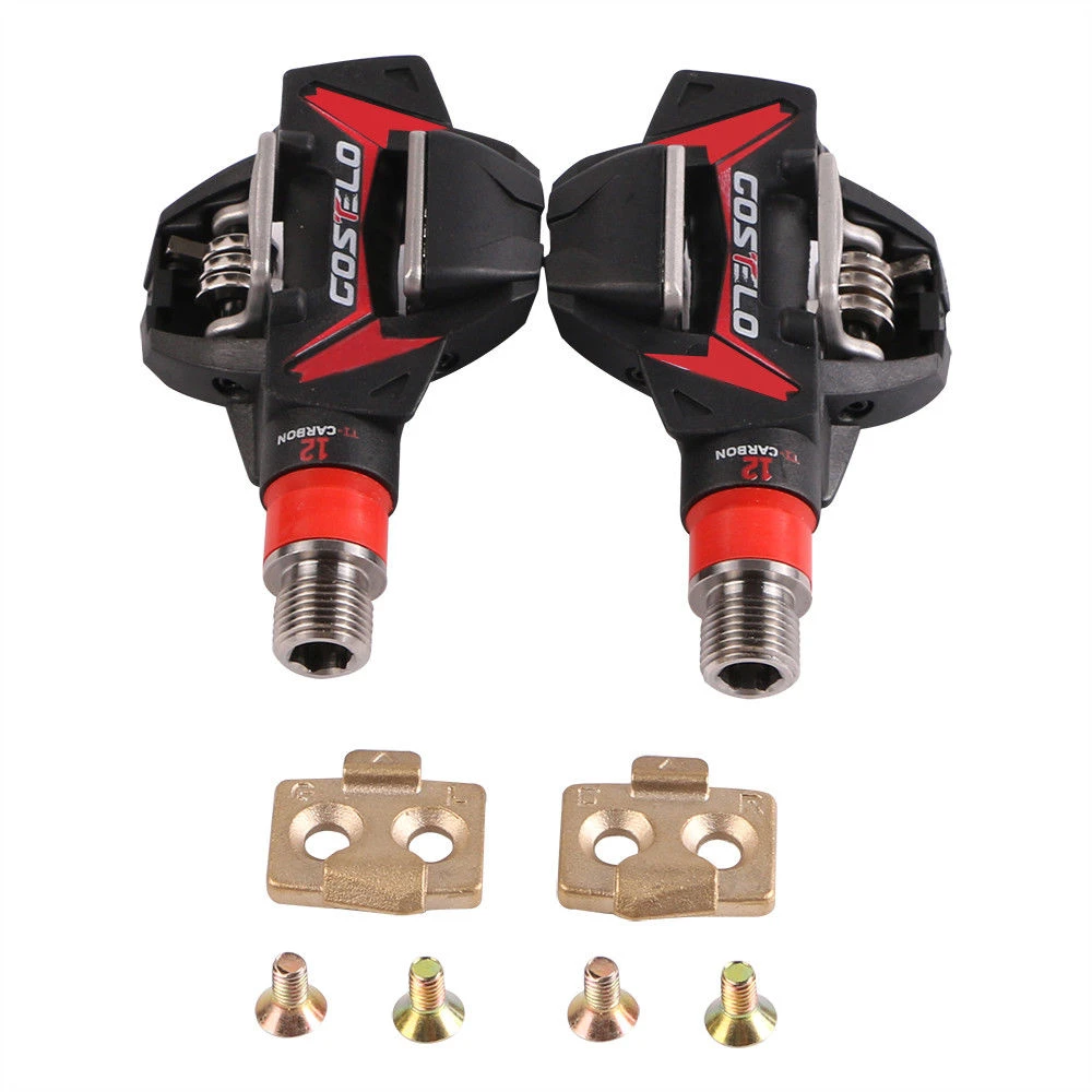COSTELO Titan Carbon Mtb Moubntain Bike Pedals with cleats