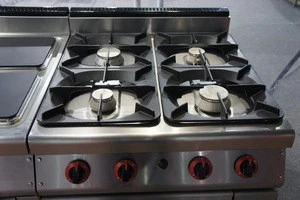 CRC-94G New stainless steel 4-burner gas cooking range with gas oven