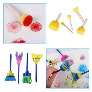 Buy Creative Sponge Brushes Funny Drawing Toys Children Kids Diy Foam  Painting Graffiti Brush Painting Supplies Art Set from Yiwu Tengyuan  Painting Materials Co., Ltd., China