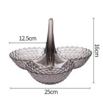 Creative Stacked European Storage Tray Multi-Layer Plastic Dried Fruit Snack Platter Bowl Table Snack Candy Tray Rack Organizer
