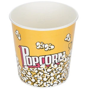 Custom Brand Printed Paper Popcorn Cup/Bucket/Tub