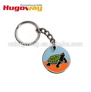 custom cheap soft enamel metal crafts key chain key ring