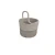 Import custom color cotton rope woven storage basket bag with handle from China