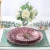Import Custom Creative Ion Plated Glass Plate Round Cake Plate Nordic Style Western Plate from China