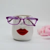 Custom creative red lips ceramic pen/pencil holder with Glasses rack for Sale handpainted