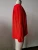 Import Custom Elegant Red Long Sleeve Women Tops V Neck Work Shirts Crepe Plus Size Women Blouse from China
