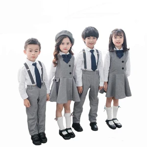 Custom factory fashion kindergarten school uniform designs