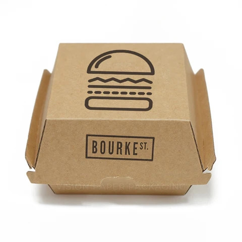 Buy Custom Fast Food Packaging Takeaway Food Burger Box Packaging Fried ...