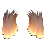 Custom Festival Event Inflatable Lighting Pillar Customized 3m Lighting Cone Inflatable