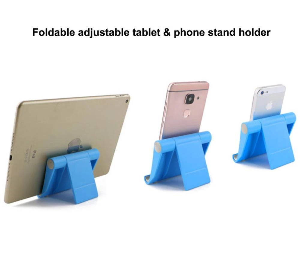 Custom foldable plastic adjustable tablet stand holder