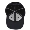 Custom grey color men style 3d puff embroidery baseball caps hats with sandwich brim