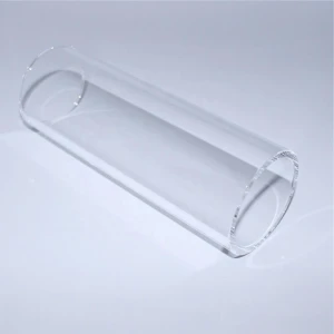 Custom heat resistant quartz glass tube