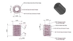 Custom high quality titanium threaded inserts with require size made in China