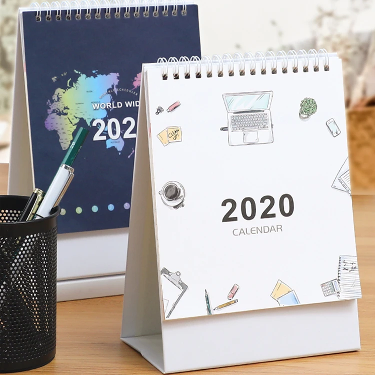 Custom Made 2020 Desk Paper Perpetual Calendar
