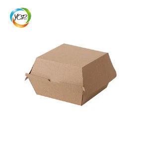 Custom Paper hamburger box /burger packaging carton/custom Mcdonalds sizes burger box