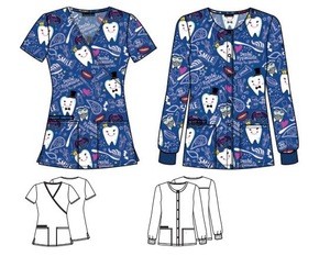 Custom Print Sublimated Hospital Scrub Uniforms Tooniforms Nurse Uniforms