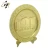 Import Custom promotional home decor gold plated round shape metal souvenir plate from China