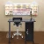 Import Custom salon furniture nail station display shelf display stand with cabinet from China