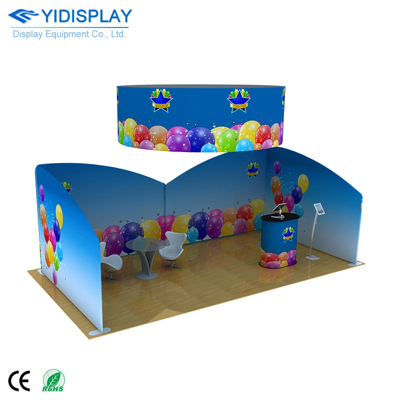 Custom Sign Lightweight Aluminium Modular Fabric Stand Portable Trade Show Booth Displays Exhibition Booth
