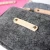Import Custom Text Name Initials on Leather Handmade Wool Felt Coin Purses from China